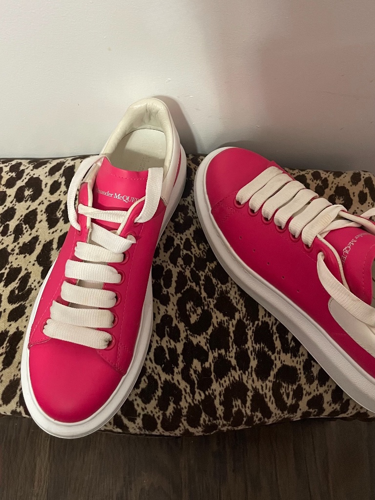 Pink Alexander Mcqueen Sneakers Size 37 (Women's Us 6.5 To 7)
